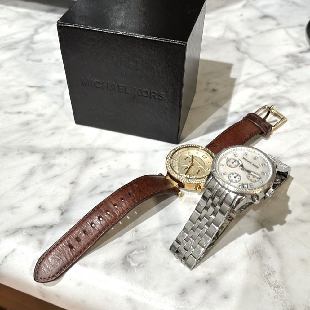 2 Michael Kors Watches (Keeping a pair)